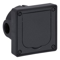 Busch Jäger Gehäuse-UP für Wandeinbau 1705 U-101 grau mit Klappdeckel... BJ-2CKA001799A0913 4011395107621 (Abb. 1)