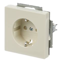 Busch Jäger Schuko Kombi 20EUC-82 savanne/ews solo future Steckdosen-Einsatz 250V 1... BJ-2CKA002011A3721 4011395995242 (Abb. 1)