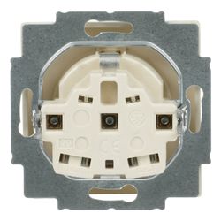 Busch Jäger Schuko Kombi 20EUC-82 savanne/ews solo future Steckdosen-Einsatz 250V 1... BJ-2CKA002011A3721 4011395995242 (Abb. 1)
