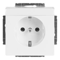 Busch Jäger carat Schuko Kombi 20EUN-84 Schriftfeld davos/studioweiss 60,2x9,2mm... BJ-2CKA002011A3727 4011395996256 (Abb. 1)