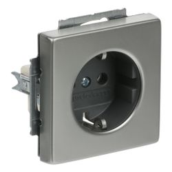 Busch Jäger pur edelstahl Schuko Kombi 20EUC-866 Edelstahl... BJ-2CKA002011A3850 4011395086889 (Abb. 1)