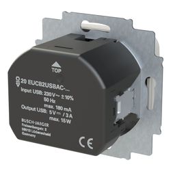 Busch Jäger SCHUKO USB-A+C 20 EUCB2USBAC-214 Steckdose mit 1x USB-A und 1x USB-C... BJ-2CKA002011A6296 4011395329139 (Abb. 1)