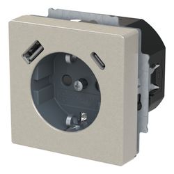 Busch Jäger SCHUKO USB-A+C 20 EUCB2USBAC-866 Steckdose... BJ-2CKA002011A6314 4011395329412 (Abb. 1)