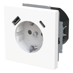 Busch Jäger SCHUKO-USB-A+C 20 EUCB2USBAC-44G Steckdose Safety... BJ-2CKA002011A6316 4011395329436 (Abb. 1)