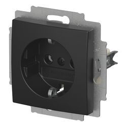 Busch Jäger SCHUKO Steckdosen-Einsatz 20 EUC-915 schwarz matt Busch-balance SI... BJ-2CKA002011A6341 4011395360491 (Abb. 1)