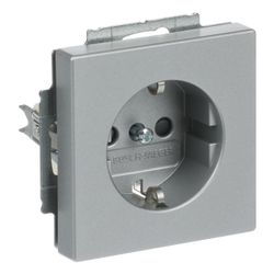 Busch Jäger future linear Schuko Kombi 20EUCKS-83 alusilber Steckdosen mit erh. Ber... BJ-2CKA002013A5272 4011395074947 (Abb. 1)