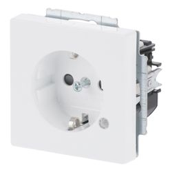 Busch Jäger SCHUKO Steckdosen Einsatz 20 EUCBL-84 mit Kontrolllicht LED grün studio... BJ-2CKA002013A5286 4011395100677 (Abb. 1)