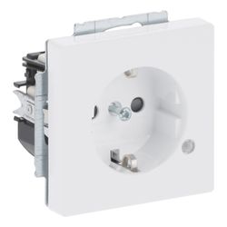 Busch Jäger SCHUKO Steckdosen Einsatz 20 EUCBL-84 mit Kontrolllicht LED grün studio... BJ-2CKA002013A5286 4011395100677 (Abb. 1)