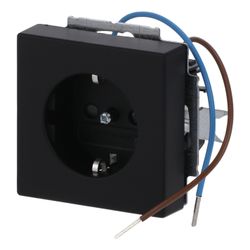 Busch Jäger SCHUKO Steckdosen-Einsatz 20 EUCBLI-885 Future schwarz mit Nachtorienti... BJ-2CKA002013A5331 4011395130025 (Abb. 1)