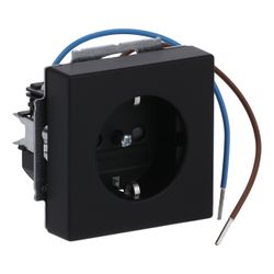 Busch Jäger SCHUKO Steckdosen-Einsatz 20 EUCBLI-885 Future schwarz mit Nachtorienti... BJ-2CKA002013A5331 4011395130025 (Abb. 1)