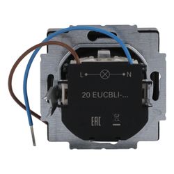 Busch Jäger SCHUKO Steckdosen-Einsatz 20 EUCBLI-885 Future schwarz mit Nachtorienti... BJ-2CKA002013A5331 4011395130025 (Abb. 1)