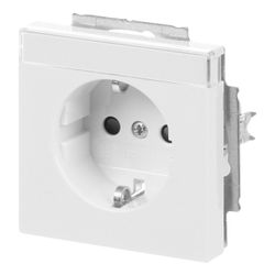 Busch Jäger SCHUKO Steckdosen-Einsatz Safety mit Schraubklemmen studioweiß Plattfor... BJ-2CKA002013A5451 4011395226766 (Abb. 1)