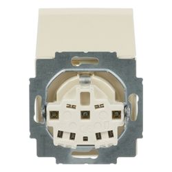 Busch Jäger carat Schuko Kombi solo 20EUK-82 future m.Klappdeckel savanne/elfenbein... BJ-2CKA002018A1465 4011395995327 (Abb. 1)