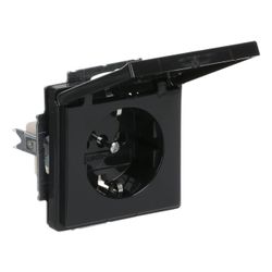 Busch Jäger Schuko Kombi 20EUK-81 Klappdeckel anthrazit... BJ-2CKA002018A1486 4011395056226 (Abb. 1)