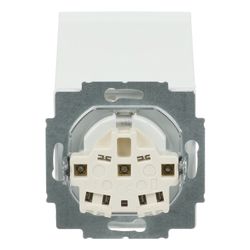 Busch Jäger SCHUKO Steckdose 20 EUK-884 Klappdeckel mit Steckanschluss studioweiß m... BJ-2CKA002018A1494 4011395129937 (Abb. 1)