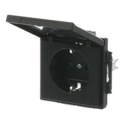 Busch Jäger SCHUKO Steckdosen-Einsatz 20 EUKB-81 anthrazit future linear... BJ-2CKA002018A1517 4011395229187 (Abb. 1)