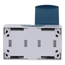Busch Jäger Ocean Steckdose 2fach 20/2 EBW-53 grau/blaugrün mit erhöhtem Berührungs... BJ-2CKA002084A0720 4011395114964 (Abb. 1)