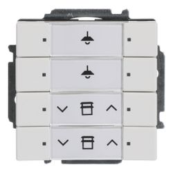 Busch Jäger Bedienelement 4-fach m. BAU 6127/01-84 für Busch-Installationsbus KNX... BJ-2CKA006117A0199 4011395135877 (Abb. 1)