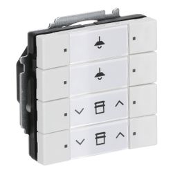 Busch Jäger Bedienelement 4-fach m. BAU 6127/01-84 für Busch-Installationsbus KNX... BJ-2CKA006117A0199 4011395135877 (Abb. 1)