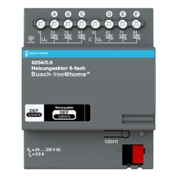 Busch Jäger Heizungsaktor 6-fach REG 6254/0.6 Busch-free@home... BJ-2CKA006220A0025 4011395180419 (Abb. 1)