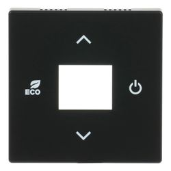 Busch Jäger Zentralscheibe RTR schwarz 6235-885 matt als Abdeckung für Raumtemperat... BJ-2CKA006220A0511 4011395205662 (Abb. 1)