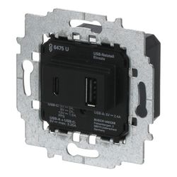 Busch Jäger Netzteil-Einsatz USB A+C 6475 U... BJ-2CKA006400A0398 4011395303450 (Abb. 1)