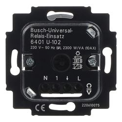 Busch Jäger UP Universal Relais 6401U-102 2300W/VA 3-Leiter Anschlusstechnik für Gl... BJ-2CKA006401A0048 4011395991299 (Abb. 1)