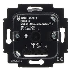 Busch Jäger UP Jalousie-Basis-Einsatz 6418U für 6430 6456 6457 geeignet für Rolllad... BJ-2CKA006410A0375 4011395075753 (Abb. 1)