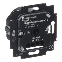 Busch Jäger UP Jalousie-Basis-Einsatz 6418U für 6430 6456 6457 geeignet für Rolllad... BJ-2CKA006410A0375 4011395075753 (Abb. 1)