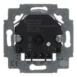 Busch Jäger UP Jalousie-Control II 6411U-101 2Schliesser 690VA geeignet für Rolllad... BJ-2CKA006410A0377 4011395076484 (Abb. 1)