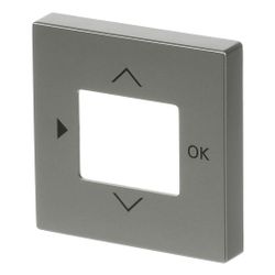 Busch Jäger pur edelstahl Abdeckung für 6435-866 Timer Edelstahl für Komfort 6455 u... BJ-2CKA006430A0344 4011395086919 (Abb. 1)