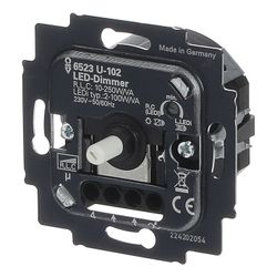 Busch Jäger Busch-Dimmer Einsatz UP 6523 U-102 LED universal Drehdimmer 2-100 Watt... BJ-2CKA006512A0334 4011395212677 (Abb. 1)