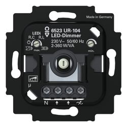 Busch Jäger LED-Dimmer 2+3 Draht 6523 UR-104 m.N-Klemme 2-360W... BJ-2CKA006512A0353 4011395344064 (Abb. 1)