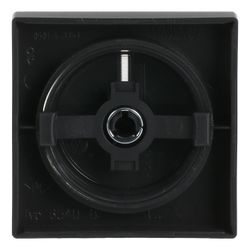 Busch Jäger Zentralscheibe für 6540-885-102 Drehdimmer schwarz matt mit Befestigung... BJ-2CKA006599A2966 4011395129487 (Abb. 1)