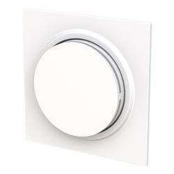 Busch Jäger Zentralscheibe 6540-44G-102 Drehdimmer mit Drehknopf weiß... BJ-2CKA006599A3052 4011395326589 (Abb. 1)