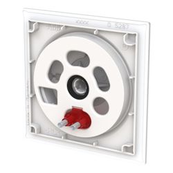 Busch Jäger Zentralscheibe 6540-44G-102 Drehdimmer mit Drehknopf weiß... BJ-2CKA006599A3052 4011395326589 (Abb. 1)