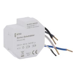 Busch Jäger Serien Schaltaktor 2-fach 6703 Funkcontrol 3-Leiter... BJ-2CKA006700A0028 4011395150122 (Abb. 1)