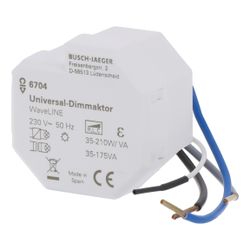 Busch Jäger Dimmaktor Funkcontrol 6704 Universal-Dimmaktor WaveLINE 47x48x33mm... BJ-2CKA006700A0029 4011395150139 (Abb. 1)