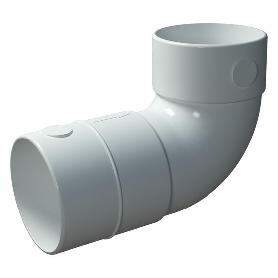 Blauberg Rundbogen BlauFast RB 75, 90 Grad, DN 75, Kunststoff, 8028281