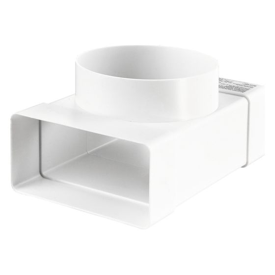 Blauberg T-Stück BlauPlast FRT 100/110x55, 110x55mm, DN 100, Kunststoff, Weiß