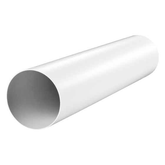 Blauberg Lüftungsrohr BlauPlast RR 100/0.5, DN 100 500mm, PVC, Weiß, 8024825
