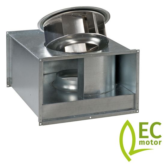 Blauberg Kanalventilator Box EC 60x30-1, 230V, IPX4, 650mm, Stahl, verzinkt