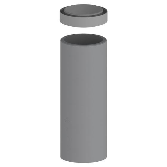 Blauberg Lüftungsrohr BlauFast IsoSys R160/1, DN 160, 0,48 Rd, Kunststoff