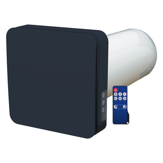 Blauberg Lüftungsanlage dezentral Vento inHome W BLK, 50m3/h, Kunststoff, Schwarz