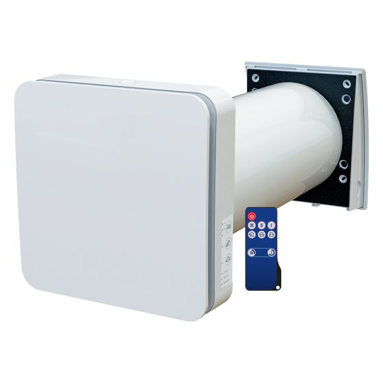 Blauberg Lüftungsanlage dezentral Vento inHome S11 W, DN 160mm, Kunststoff, Weiß