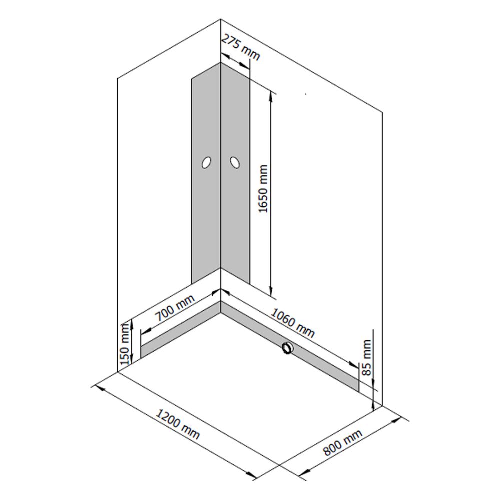 Breuer Komplettdusche als Schiebetür mit Seitenwand 800x1200mm Anschlag links Kla... BREUER-9448031001022 4062963334178 (Abb. 4)