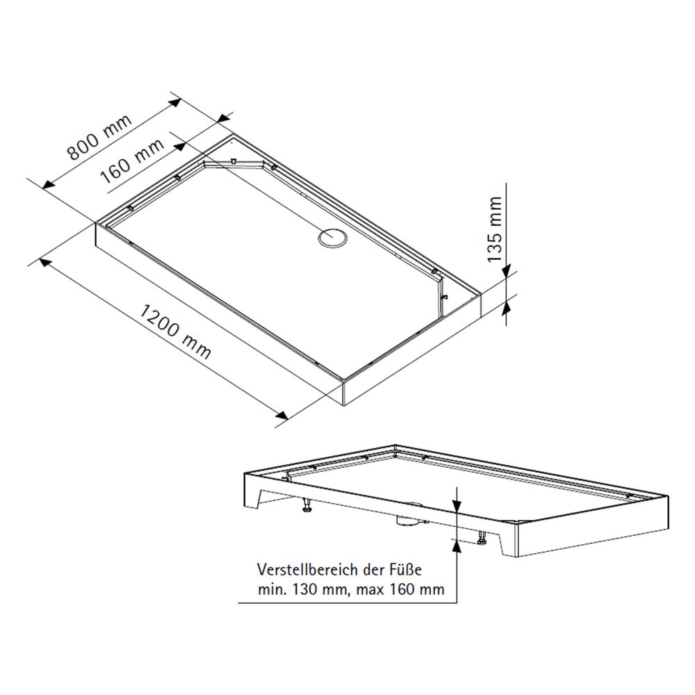 Breuer Komplettdusche als Schiebetür mit Seitenwand 800x1200mm Anschlag rechts Kl... BREUER-9449031001022 4062963334192 (Abb. 5)