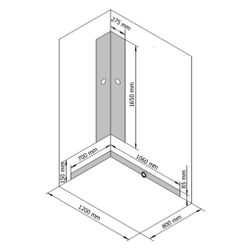 Breuer Komplettdusche als Schiebetür mit Seitenwand 800x1200mm Anschlag links Kla... BREUER-9448031001022 4062963334178 (Abb. 1)
