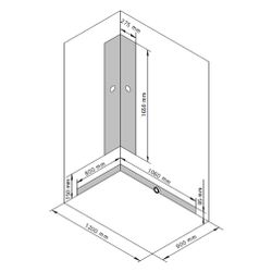 Breuer Komplettdusche als Schiebetür mit Seitenwand 900x1200mm Anschlag links Kla... BREUER-9448031001023 4062963334185 (Abb. 1)