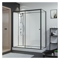 Breuer Komplettdusche als Schiebetür mit Seitenwand 800x1200mm Anschlag links Kla... BREUER-9448031001022 4062963334178 (Abb. 1)